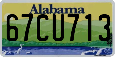 AL license plate 67CU713