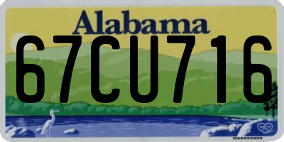 AL license plate 67CU716
