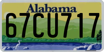 AL license plate 67CU717