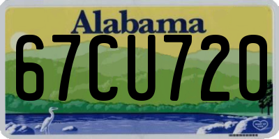 AL license plate 67CU720