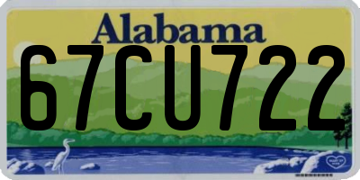 AL license plate 67CU722