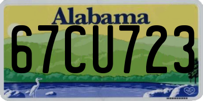 AL license plate 67CU723