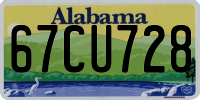 AL license plate 67CU728