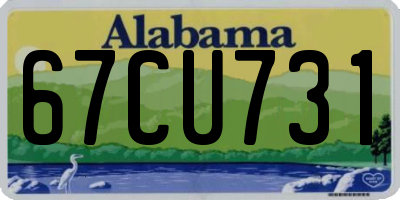 AL license plate 67CU731