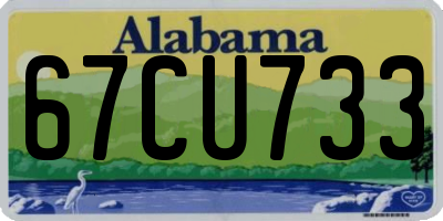 AL license plate 67CU733