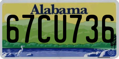AL license plate 67CU736