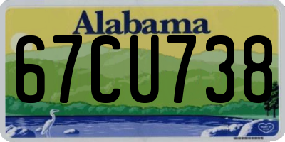 AL license plate 67CU738