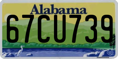 AL license plate 67CU739