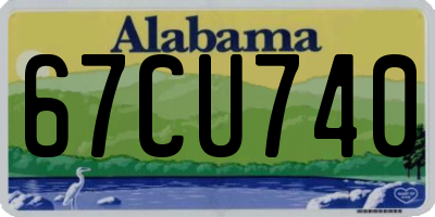 AL license plate 67CU740
