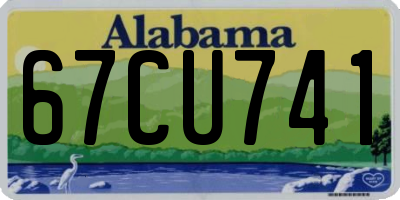 AL license plate 67CU741