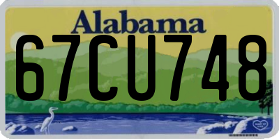 AL license plate 67CU748