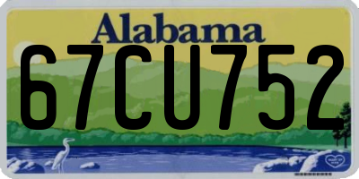 AL license plate 67CU752