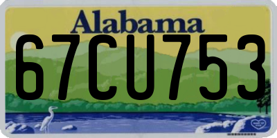AL license plate 67CU753