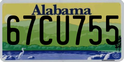 AL license plate 67CU755