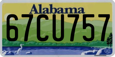 AL license plate 67CU757