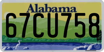AL license plate 67CU758