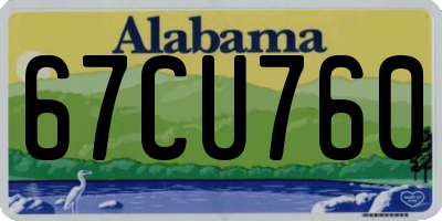 AL license plate 67CU760