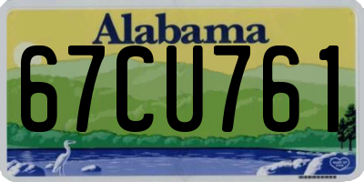 AL license plate 67CU761