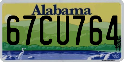 AL license plate 67CU764