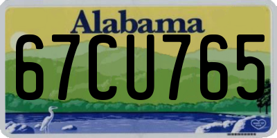 AL license plate 67CU765