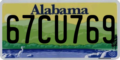 AL license plate 67CU769