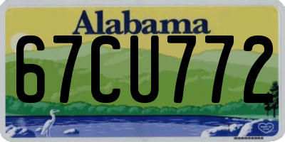 AL license plate 67CU772