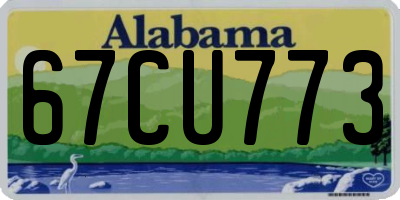 AL license plate 67CU773
