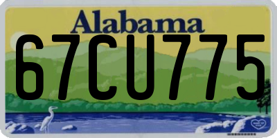 AL license plate 67CU775