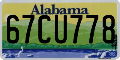 AL license plate 67CU778