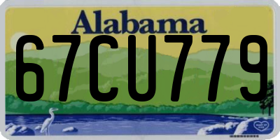 AL license plate 67CU779