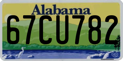 AL license plate 67CU782