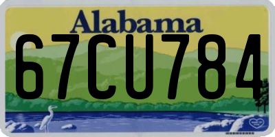 AL license plate 67CU784