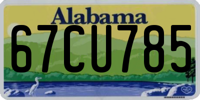 AL license plate 67CU785