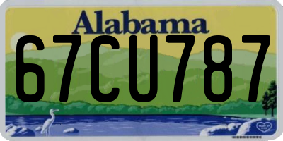 AL license plate 67CU787