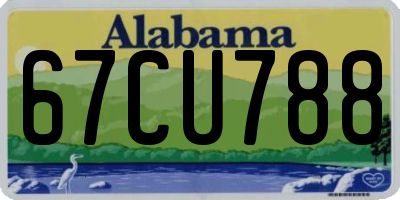 AL license plate 67CU788
