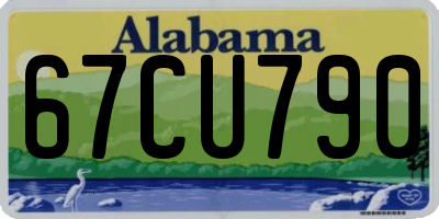 AL license plate 67CU790