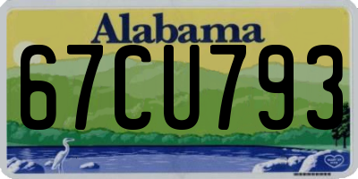 AL license plate 67CU793
