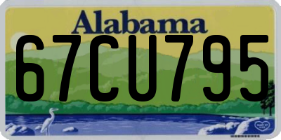 AL license plate 67CU795