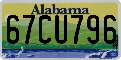 AL license plate 67CU796