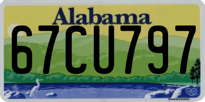 AL license plate 67CU797