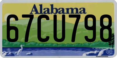 AL license plate 67CU798