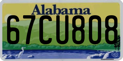 AL license plate 67CU808