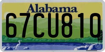AL license plate 67CU810