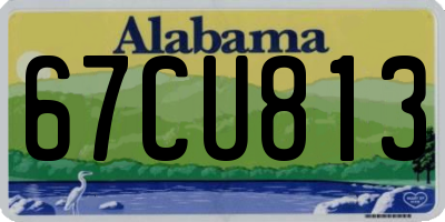 AL license plate 67CU813