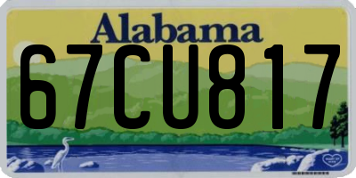 AL license plate 67CU817