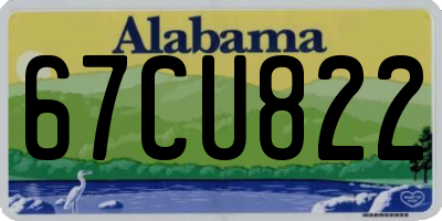 AL license plate 67CU822