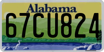 AL license plate 67CU824