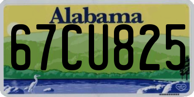 AL license plate 67CU825