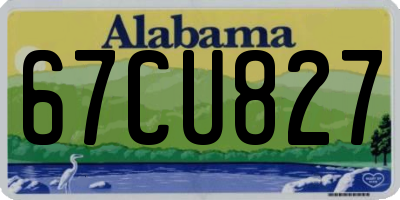 AL license plate 67CU827
