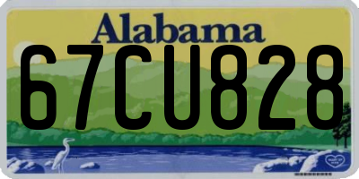 AL license plate 67CU828